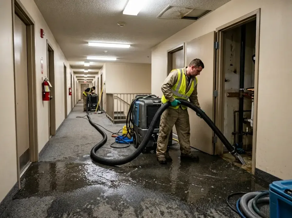 multi-unit-apartment-hallway-f-005 — frequently asked questions, Emergency Burst Pipe Water Extraction & Removal in Greencas…